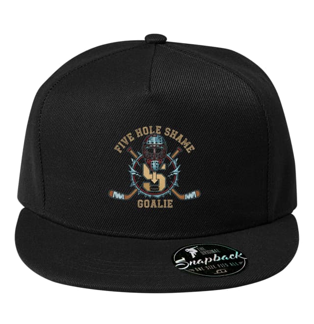 Snapback Pětka Hanby Brankářská Legenda Five Hole S Maskou A Hokejkami