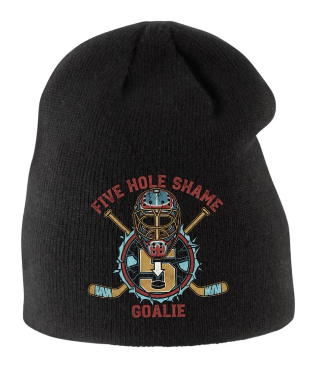 Dětská zimní čepice Five Hole Hanba Brankářův Brutální Pád A Legenda O Pěti Dírách