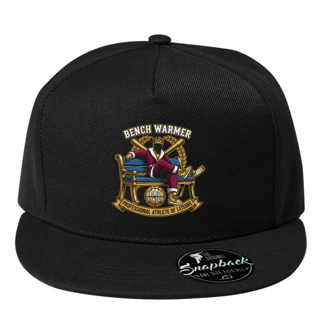 Snapback Král Lavičky Bench Warmer Pro Status Profesionální Atlet Volného Času