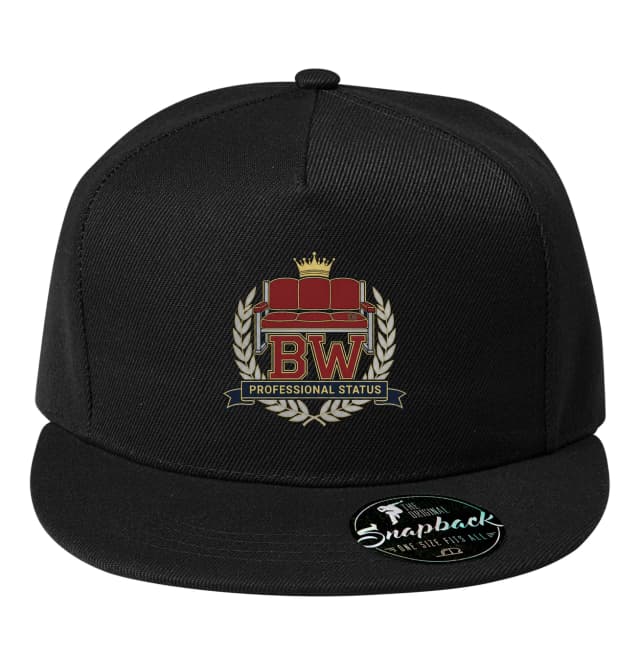 Snapback Královský Emblém Lavice Bw S Nápisem Professional Status