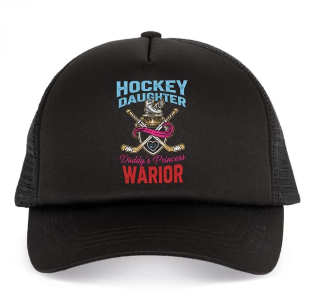 Dětská kšiltovka Hockey Daughter Tatínčina Princezna Hokejová Bojovnice S Korunou