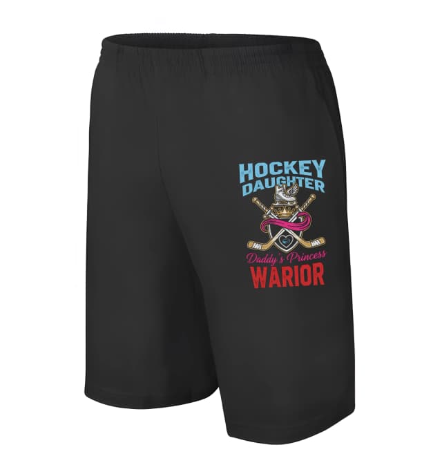 Pánské/dětské kraťasy Hockey Daughter Tatínčina Princezna Hokejová Bojovnice S Korunou