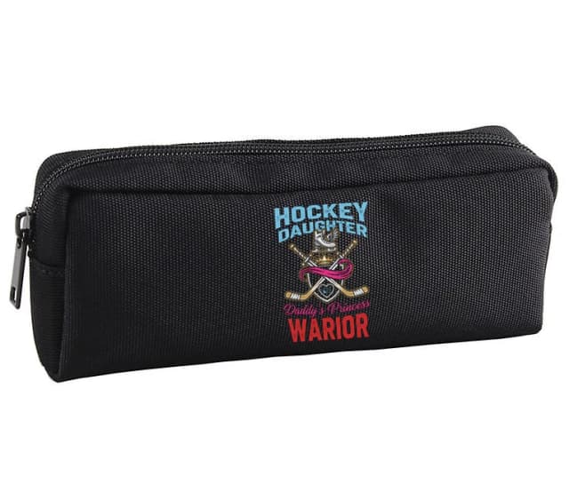 Školní penál Hockey Daughter Tatínčina Princezna Hokejová Bojovnice S Korunou