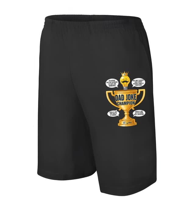 Pánské/dětské kraťasy Dad Joke Champion Trofej Pro Krále Tatínkovských Vtipů A Suchých Hlášek