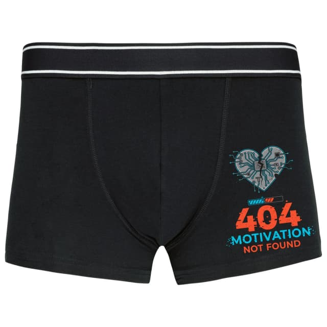 Boxerky Ztracená Motivace 404 Motivation Not Found Digitální Srdce A Vyhoření