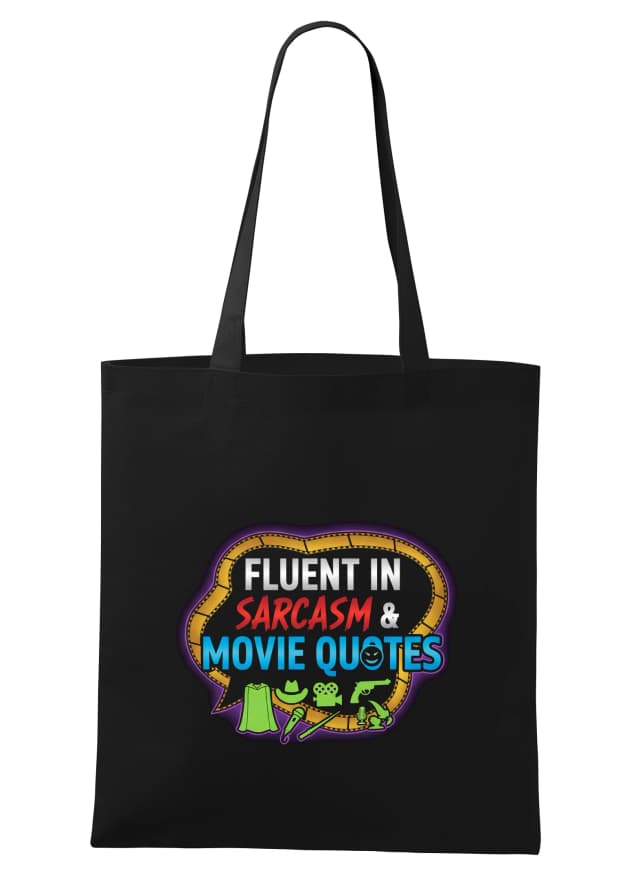 Nákupní taška Plynně V Sarkasmu A Movie Quotes Nelepší Filmové Hlášky