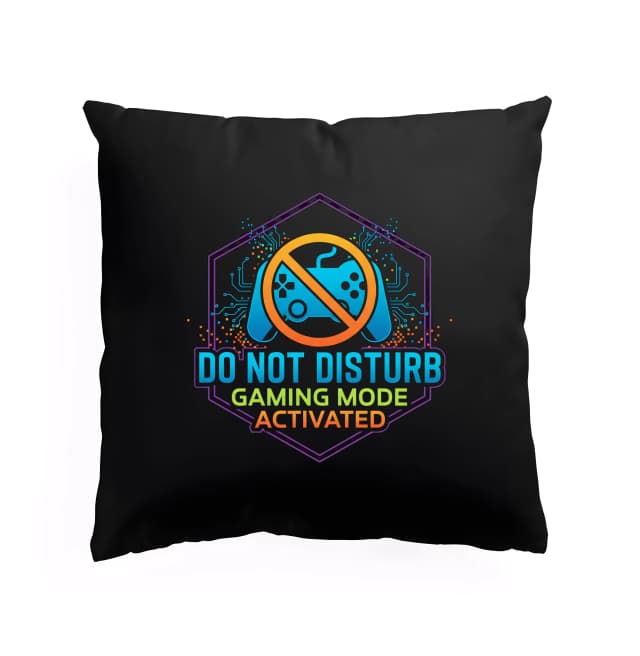 Polštář Do Not Disturb Herní Režim Aktivován Neonový Štít Pro Hráče