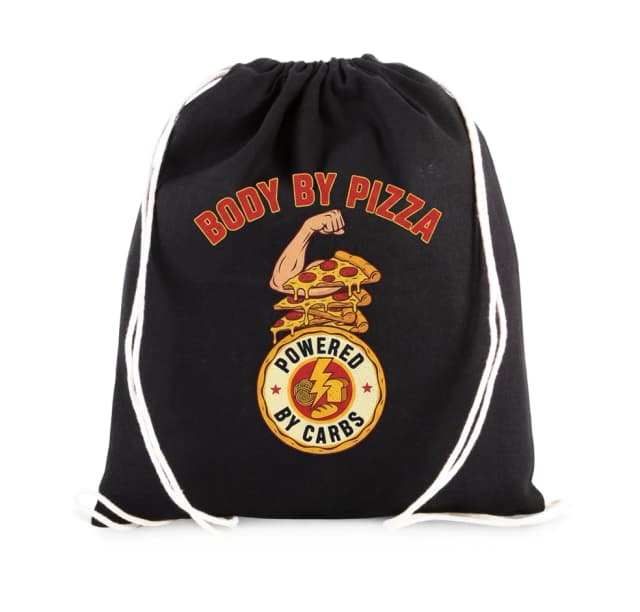 Pytlík Body By Pizza Síla Poháněná Sacharidy Pro Lásku K Pizze