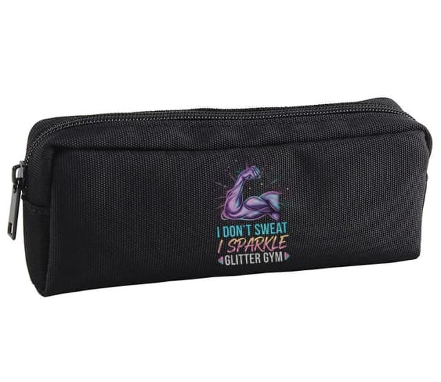 Penál Síla A Třpyt I Dont Sweat I Sparkle Glitter Gym Pro Silné Duše