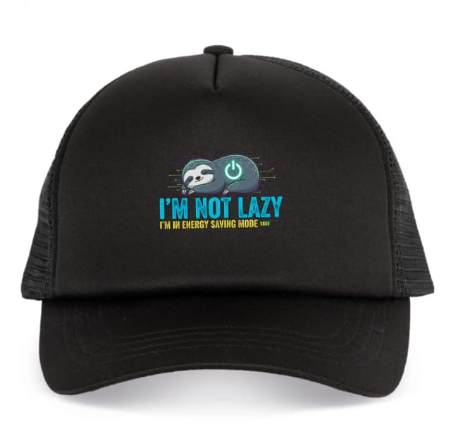 Trucker čepice Nejsem Líný Jen V Úsporném Režimu Energy Saving Mode S Lenochodem