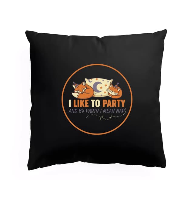 Polštář Liščí Party Kočičí Šlofík Spánek Je Nové Party Pro Milovníky Polštářů