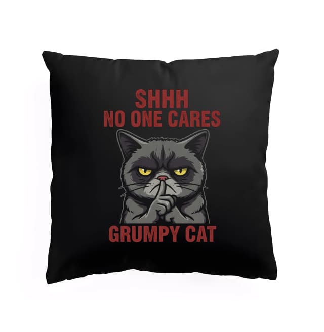 Polštář Ticho Nikoho To Nezajímá Grumpy Cat V Akci
