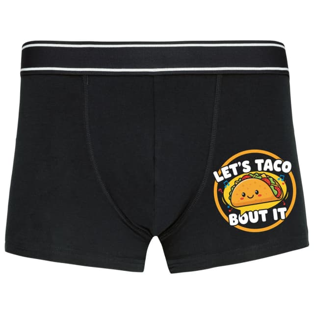 Pánské spodní prádlo Roztomilé Mluvící Taco Lets Taco Bout It Vtipný Pun