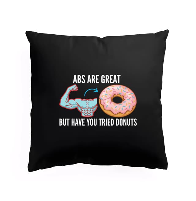 Polštář Abs Jsou Skvělé Ale Donuts Jsou Lepší Svaly Vs Sladké Pokušení
