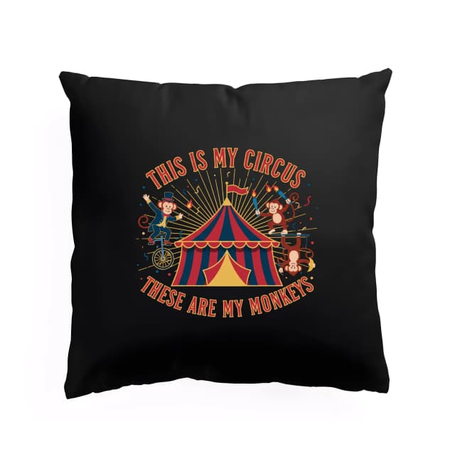 Polštář Můj Cirkus Mé Opičí Království Plné Šprýmů