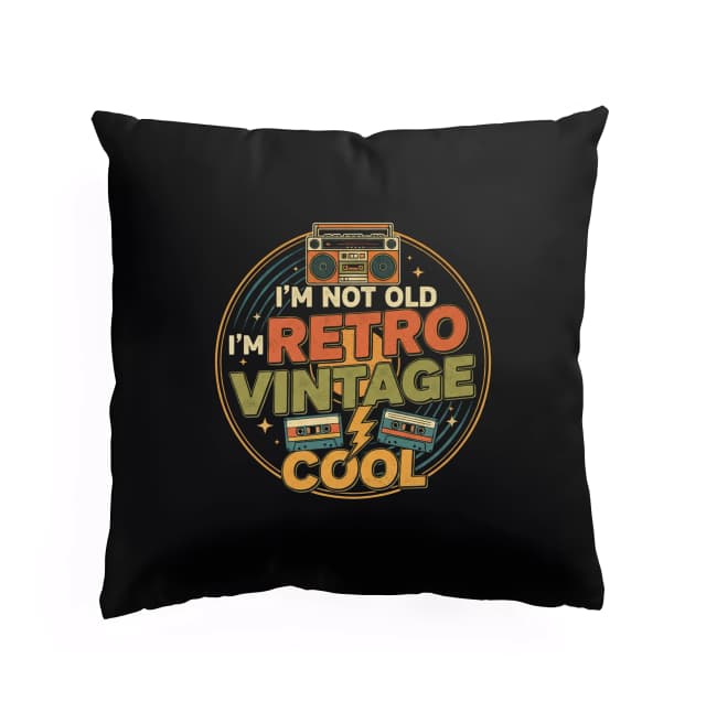 Polštář Nejsem Starý Jsem Retro Vintage Cool Nostalgická Hudební Radost Z Kazet