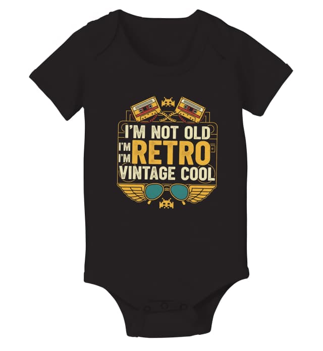 Body Nejsem Starý Jsem Retro Vintage Cool Kazety Křídla A Pixelová Nostalgie