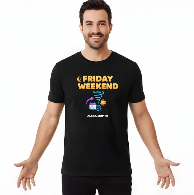 Pánské tričko Začaruj Pátek S Alexou Friday Weekend Přeskoč Do Víkendu