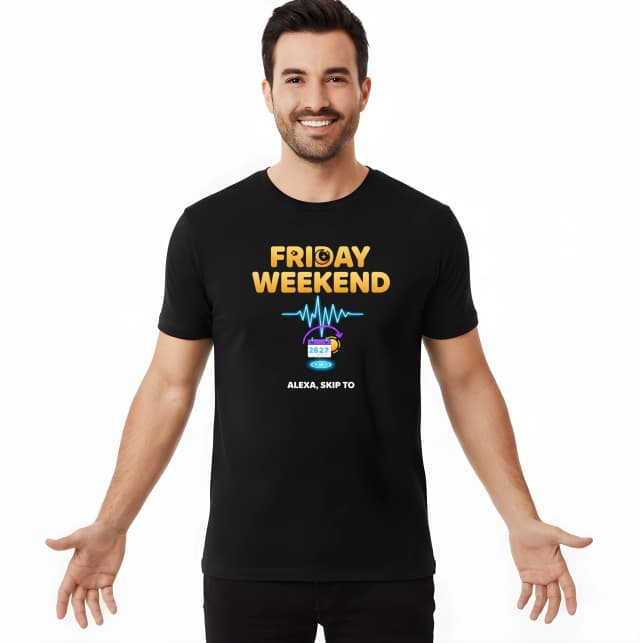 Pánské tričko Alexa Přeskoč Na Friday Weekend Zapni Víkendovou Náladu