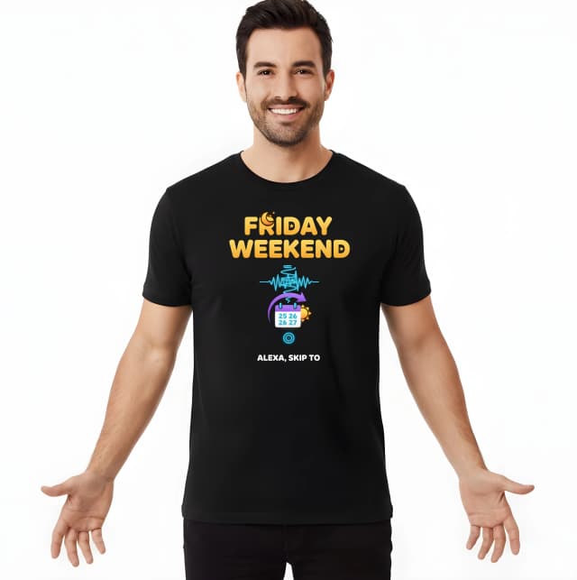 Pánské tričko Alexa Přeskoč Na Friday Weekend Teď Prosím