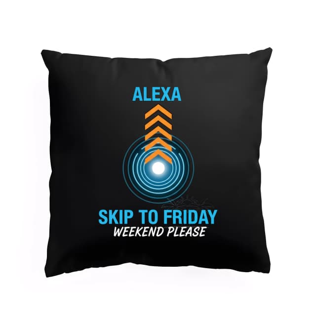 Polštář Alexa Přeskoč Na Pátek Víkend Prosím Neonová Párty Nálada