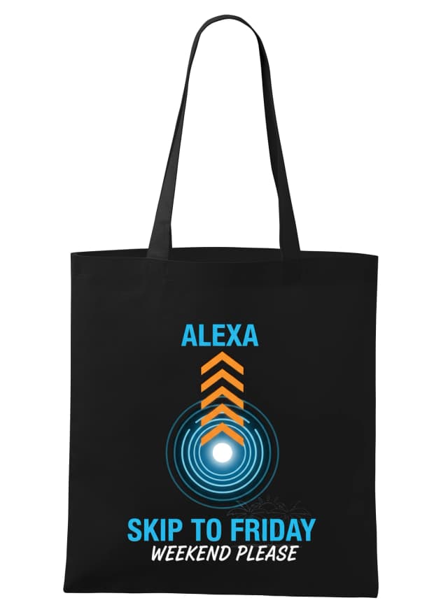 Nákupní taška Alexa Přeskoč Na Pátek Víkend Prosím Neonová Párty Nálada