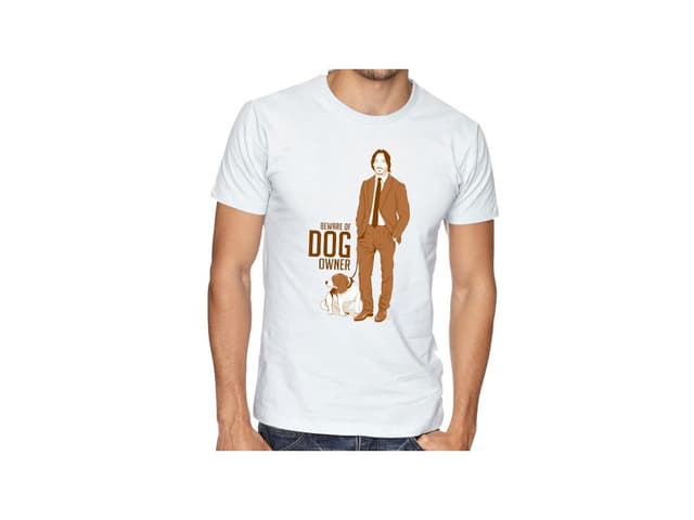 Pánské tričko John Wick pes - dej si pozor na pána