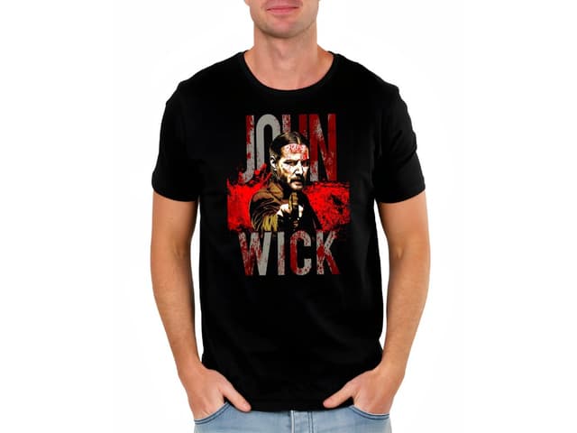 Pánské tričko Wick se neptá. Wick koná.