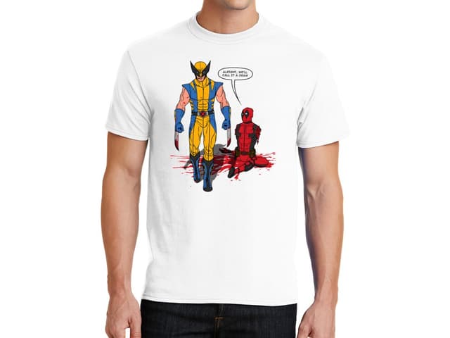 Pánské tričko Vlk 1 - Deadpool 0
