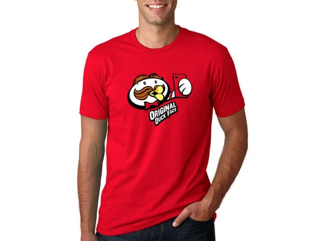 Pánské tričko kachní obličej Pringles