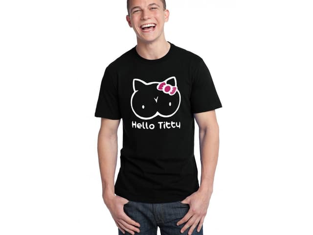Pánské tričko Hello Kitty parodie