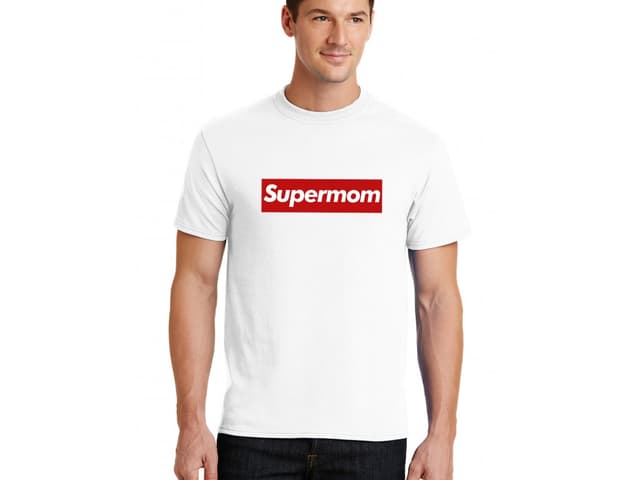 Pánské tričko Super Mom - Imitace Supreme