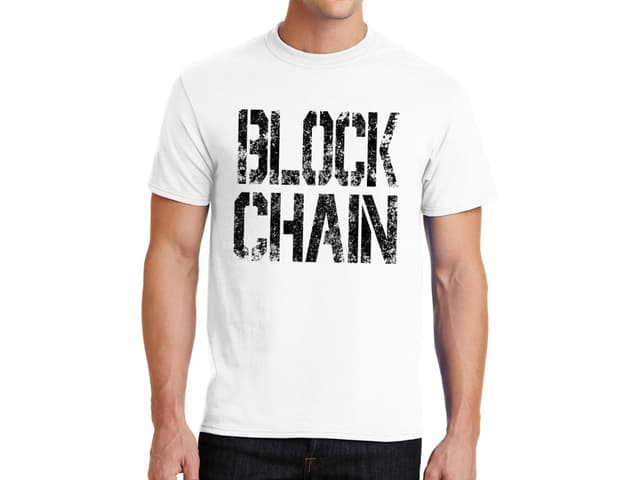 Pánské tričko Block chain