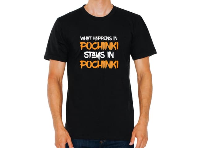 Pánské tričko Co se stane v Pochinki, zůstane v Pochinki PUBG