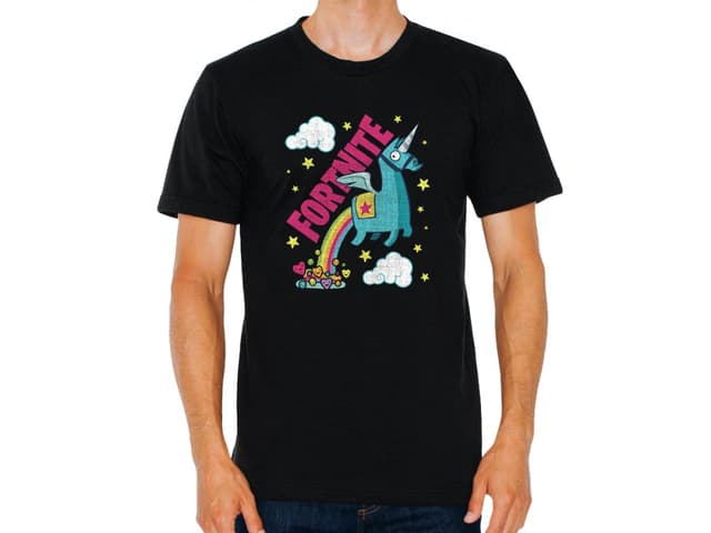 Fortnite Unicorn Rainbow pánské tričko