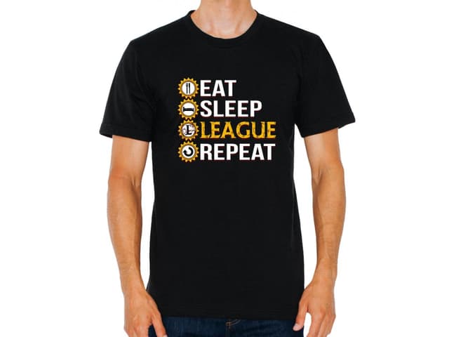 Pánské League of Legends tričko - Eat, Sleep, League and Again