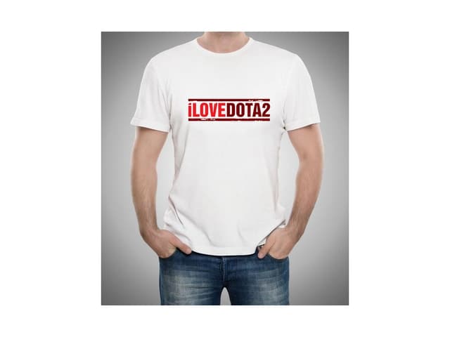 Pánské tričko s nápisem I Love Dota 2