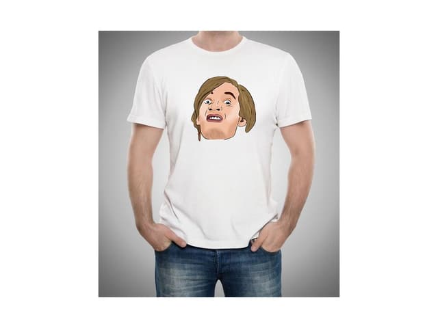 Pánské tričko s Pewdiepie obličejem