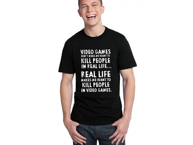 Pánské tričko Video Games Kill