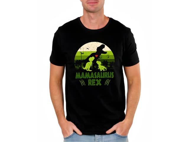 Pánské tričko Mamasaurus Rex chrání svá mláďata