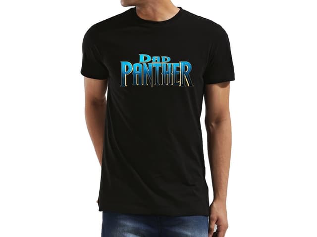 Pánské tričko pro tátu - Černý táta panter