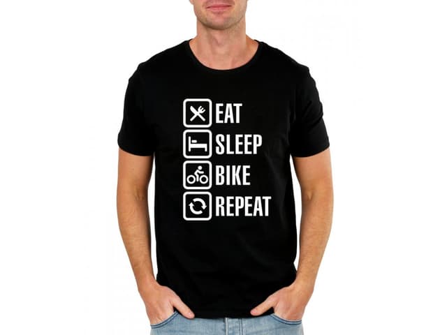 Pánské tričko Eat Sleep Motorcycle Repeat