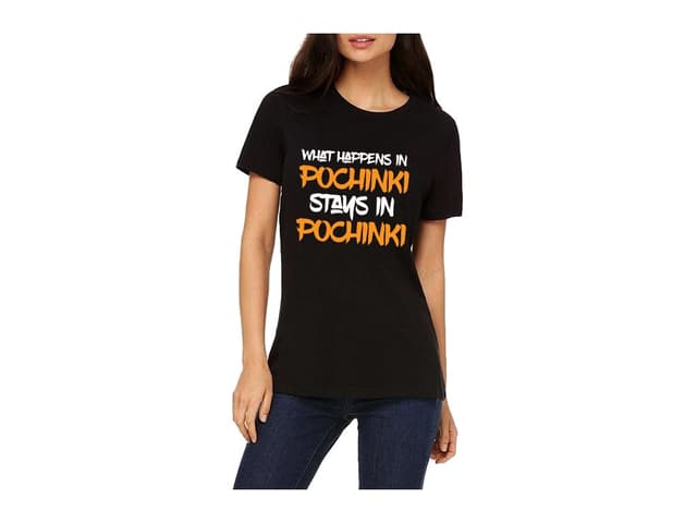 Dámské tričko Co se stane v Pochinki, zůstane v Pochinki - PUBG
