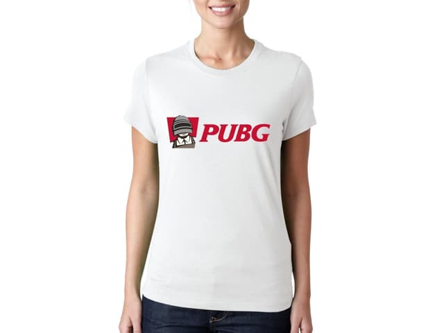 Dámské PUBG tričko, s imitací KFC
