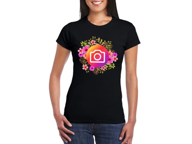 Dámské květinové Instagram tričko