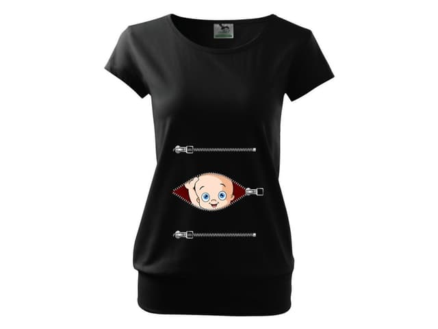 Těhotenské tričko Miminko zip