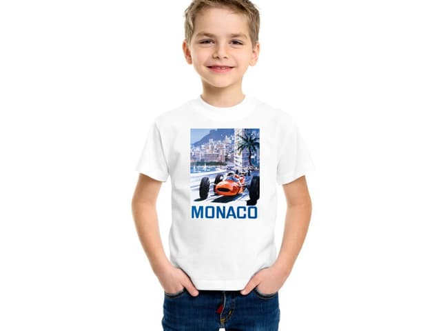 Dětské tričko Legendární plakát Monaco 1965