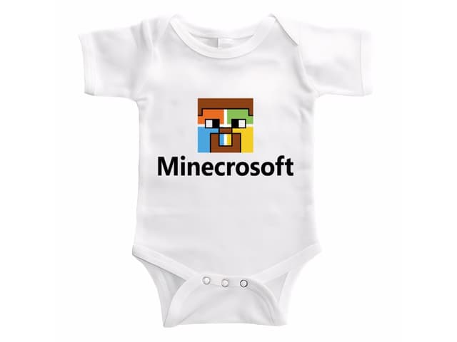 Minecraft parodie Microsoft dětské body