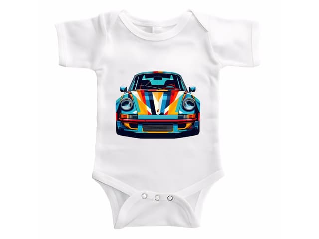 Dětské body 911 v psychedelických barvách