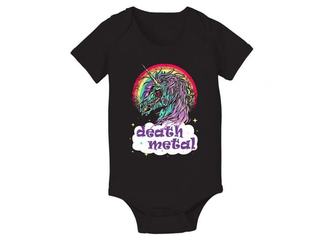 Death Metal Jednorožec dětské body